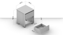 COIMBRA NIGHT STAND 2 DRAWERS