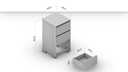 COIMBRA NIGHT STAND 3 DRAWERS
