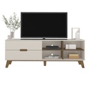 VERONA TV STAND - OFF WHITE / PINE