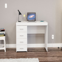TABLE MALTA 4 DRAWERS MDP WHITE UV TEX