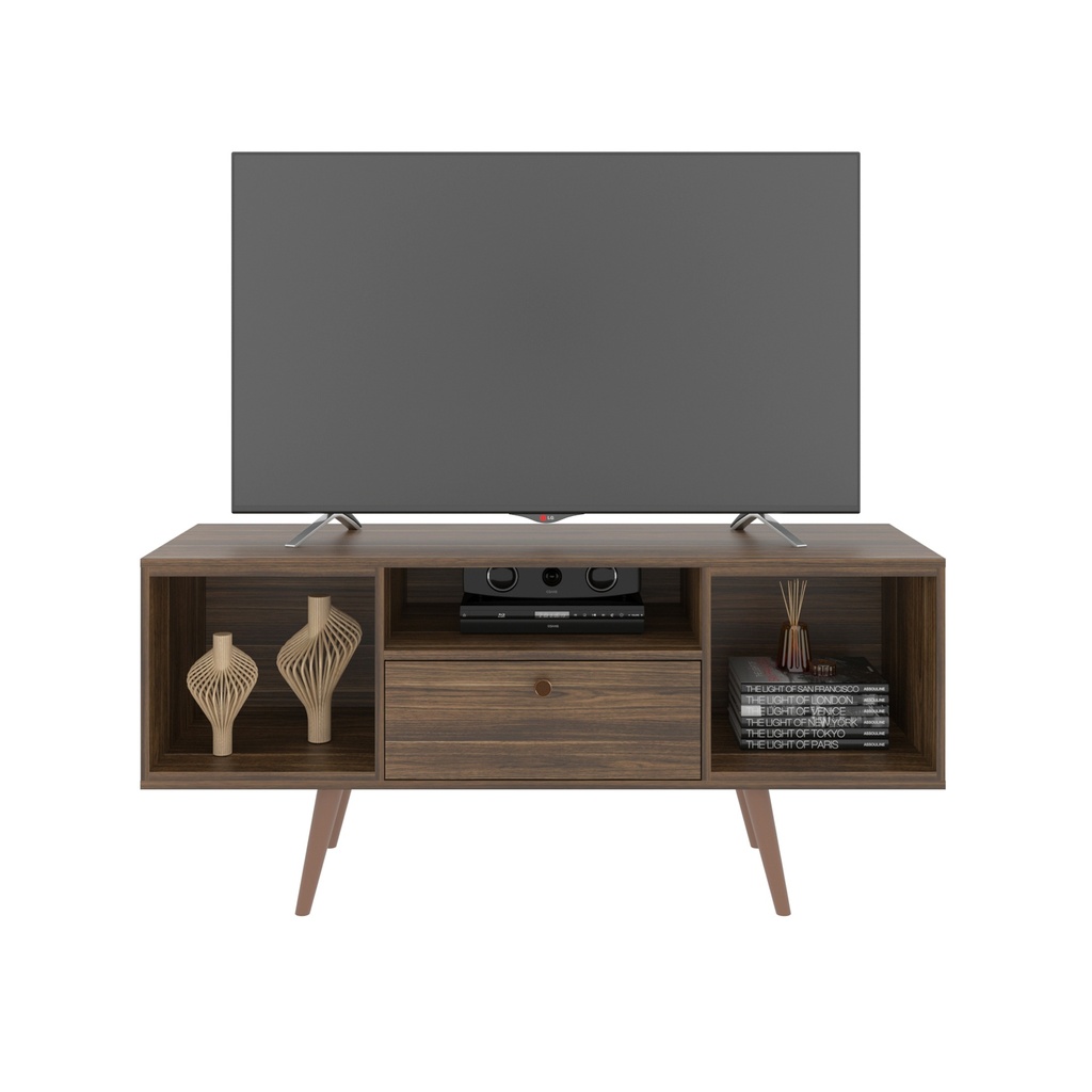 TV RACK 55" WALNUT