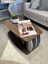 CARIBE COFFEE TABLE - WALNUT/ OFF WHITE