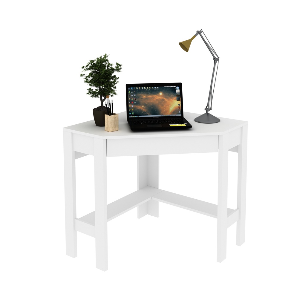 CORNER OFFICE DESK WHITE