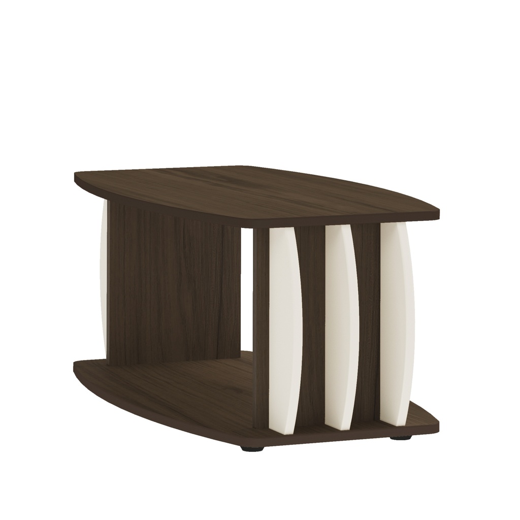 CARIBE COFFEE TABLE - WALNUT/ OFF WHITE