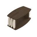 CARIBE COFFEE TABLE - WALNUT/ OFF WHITE
