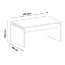 CRIS COFFEE TABLE - WALNUT