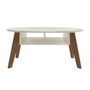 DIVA COFFEE TABLE - OFF WHITE / CEDAR