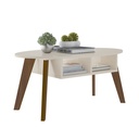 DIVA COFFEE TABLE - OFF WHITE / CEDAR
