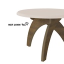 JADE COFFEE TABLE - OFF WHITE / PINE