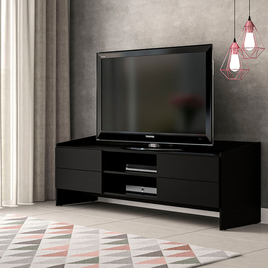 Rack Fenda - FI - frente 45º - aberto - Preto