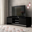 Rack Fenda - FI - frente 45º - aberto - Preto