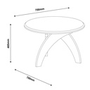 JADE COFFEE TABLE - OFF WHITE / PINE