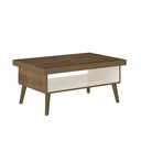 LUCCA COFFEE TABLE - PINE / OFF WHITE