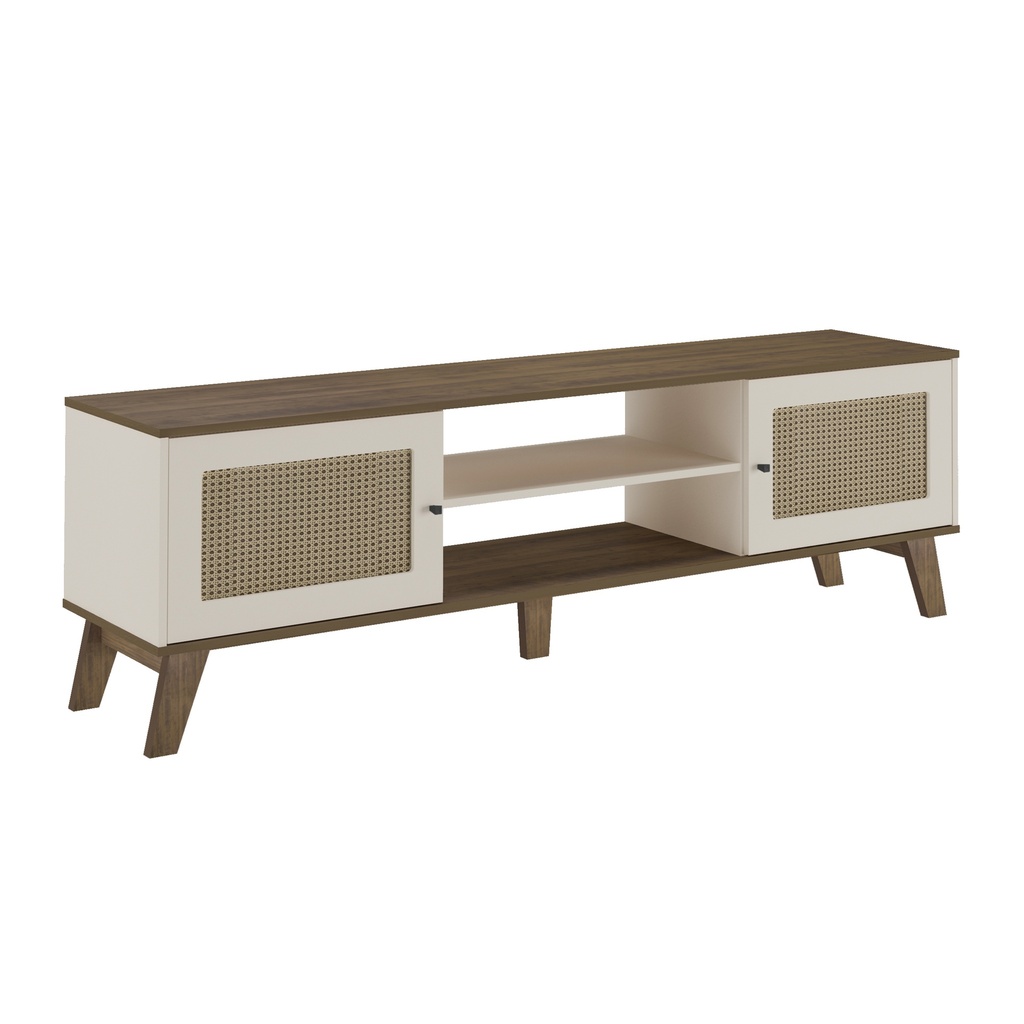 CHARLOTTE TV STAND - PINE / OFF WHITE