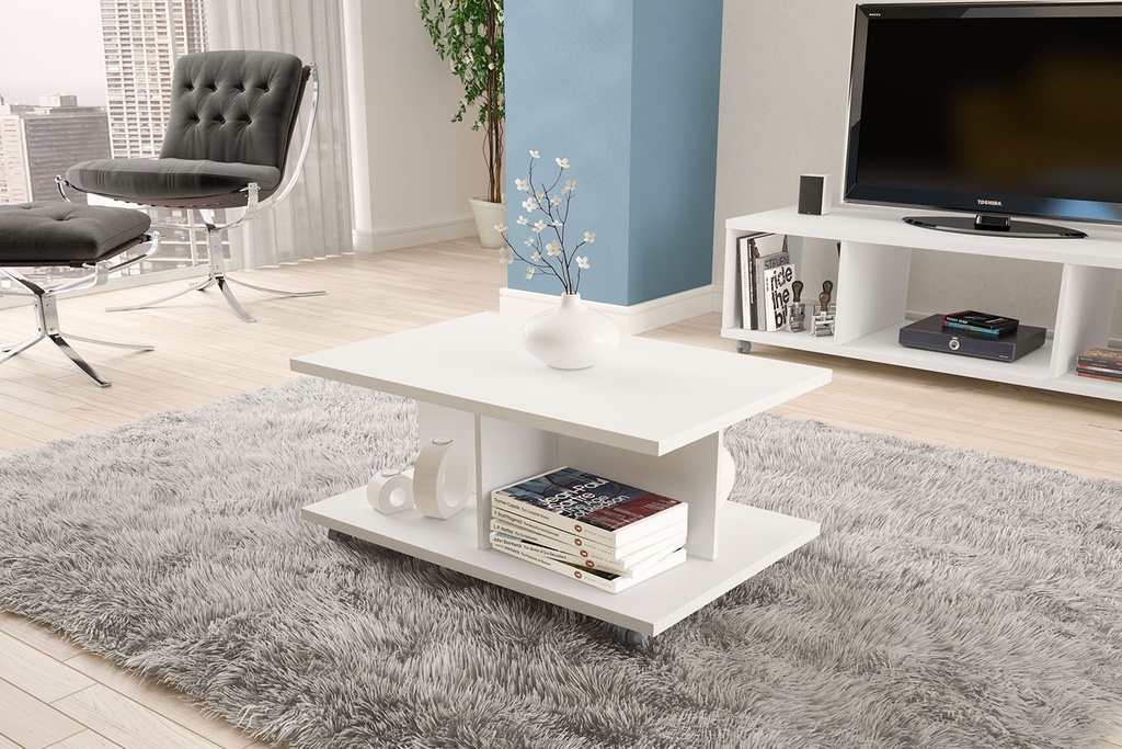 COFFEE TABLE BARCELONA MDP WHITE BP