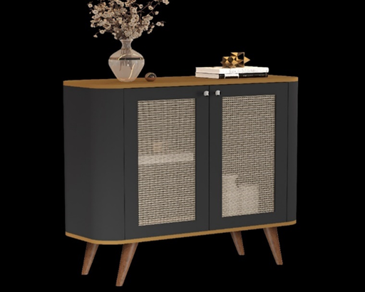 [4214] BUFFET JUTAI LUXO PRETO/NATURE
