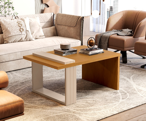 [8020] MESA CENTRO JB 8020 LUXO NATURE/PRETO