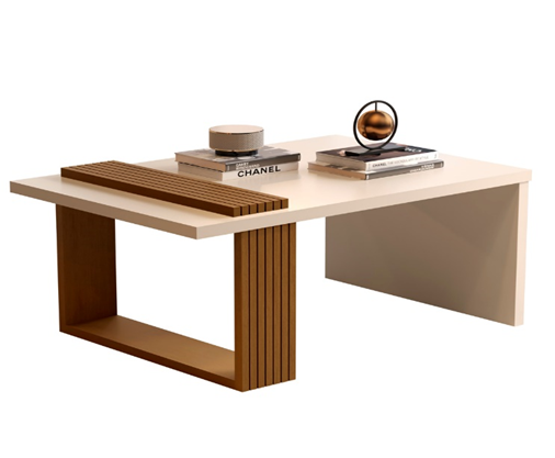 [8020] MESA CENTRO JB 8020 LUXO PEROLA/NATURE
