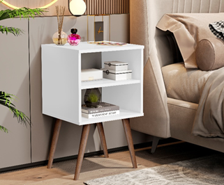 [1515] MESA DE CABECEIRA JB 1515 LUXO CANELA/PEROLA