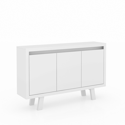 [ME4120.0001] OFFICE CABINET W/ 3 DOORS WHITE