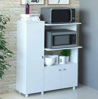 [BL3310.0001] STORAGE CABINET W/ 3 DOORS WHITE