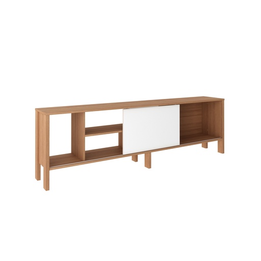 [R1478.0001] TV RACK 70" ALMOND/WHITE