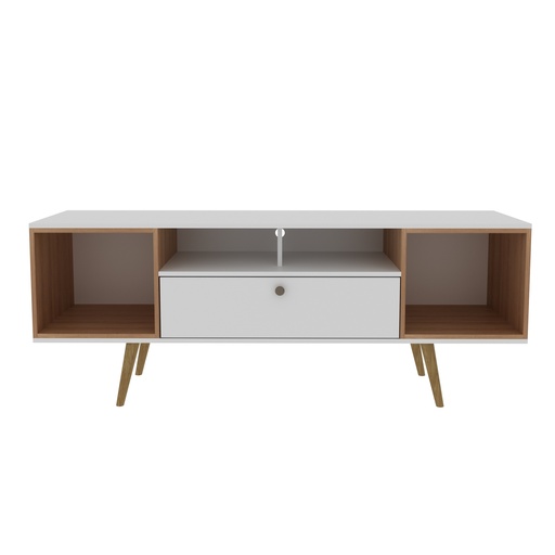 [R1488.0001] TV RACK 60" OFF WHITE/ALMOND