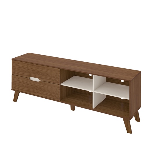 [4500] VERONA TV STAND - CEDAR/ OFF WHITE