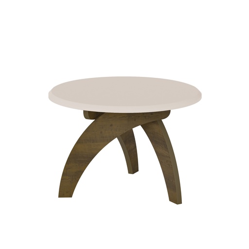 [3824] JADE COFFEE TABLE - OFF WHITE / PINE