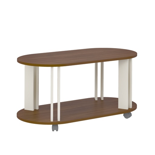 [4619] MUNDI COFFEE TABLE - CEDAR / OFF WHITE