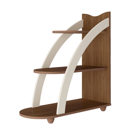 [4503] ANDRES END TABLE - CEDAR / OFF WHITE