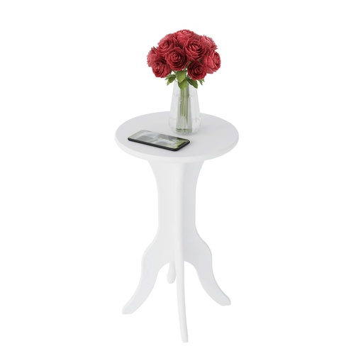 [3781] KIN END TABLE - WHITE