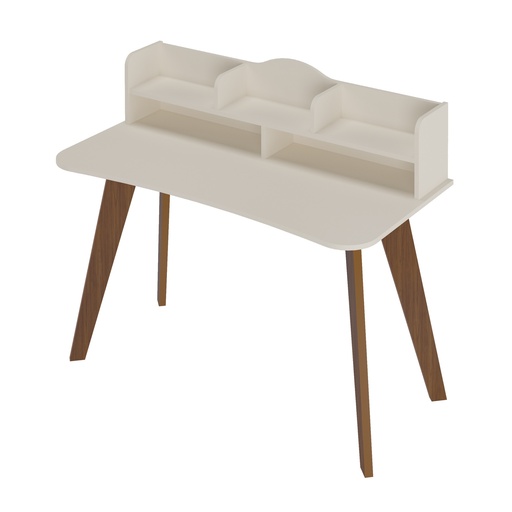 [4527] SOFIA DESK - OFF WHITE / CEDAR