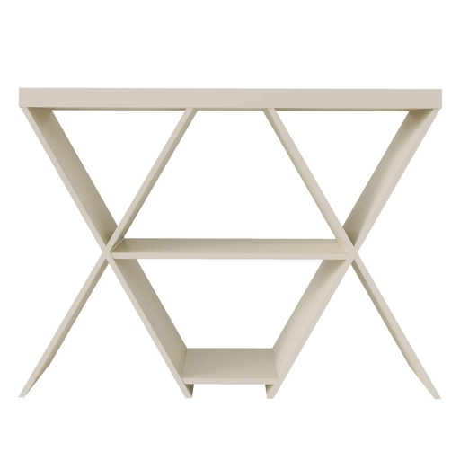 [4152] ESTRELA CONSOLE TABLE - OFF WHITE