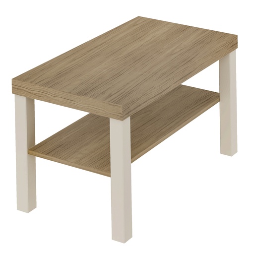 [4565] UP COFFEE TABLE - OAK / OFF WHITE