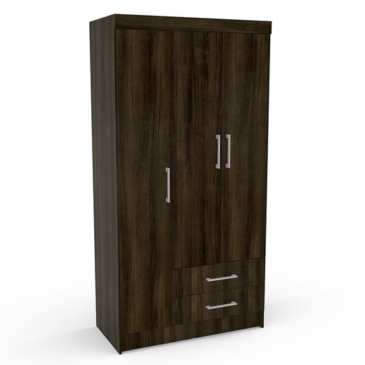 [40220606 .0001] WARDROBE ACEGUA 3 DOOR 2 DRAWER MDP TOBACCO FFBENTACIL
