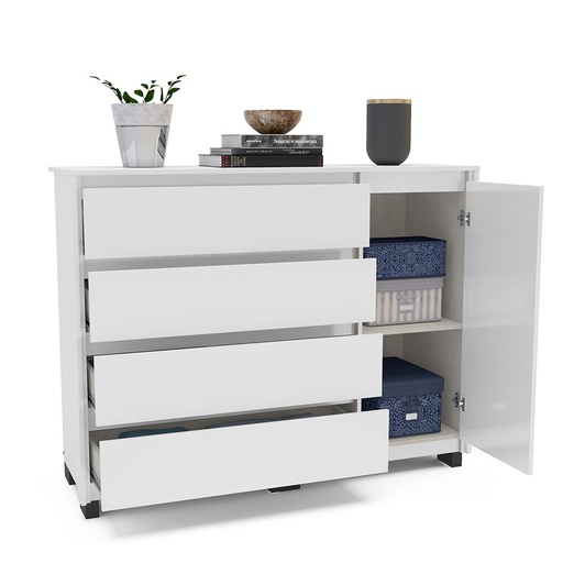 [230073 .0001] COIMBRA DRESSER 4 DRAWERS 1 DOOR