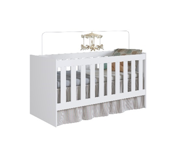 [BE022 BR] BABY CRIB ENCANTO White 